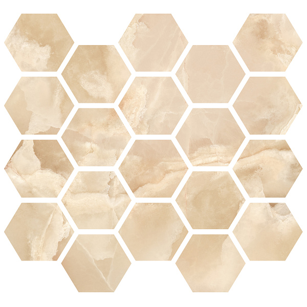 Мозаика MIRAGE Оникс / ONYCE 29.5x27 ON 03 Esagona LUC