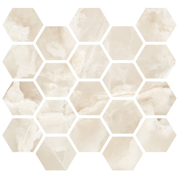 Мозаика MIRAGE Оникс / ONYCE 29.5x27 ON 01 Esagona LUC