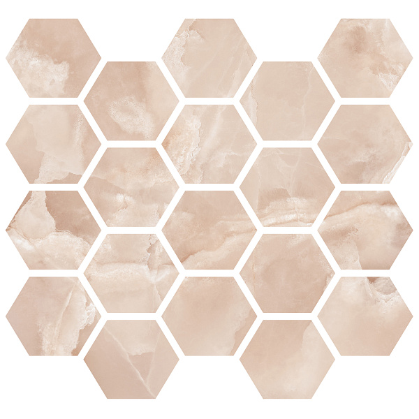 Мозаика MIRAGE Оникс / ONYCE 29.5x27 ON 04 Esagona LUC